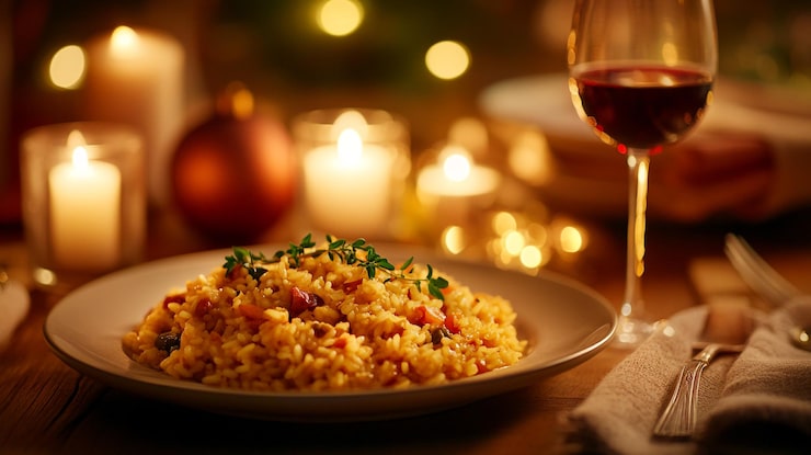 Risotto wine